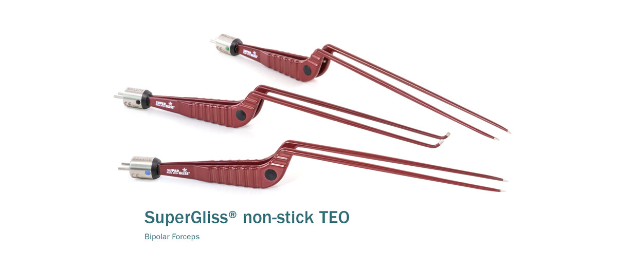 US SuperGliss non-stick Bipolar Forceps TEO Banner